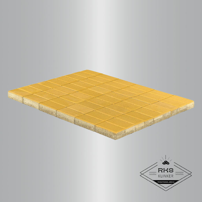 Тротуарная плитка BRAER, Прямоугольник, Жёлтый, 200х100 мм в Саратове